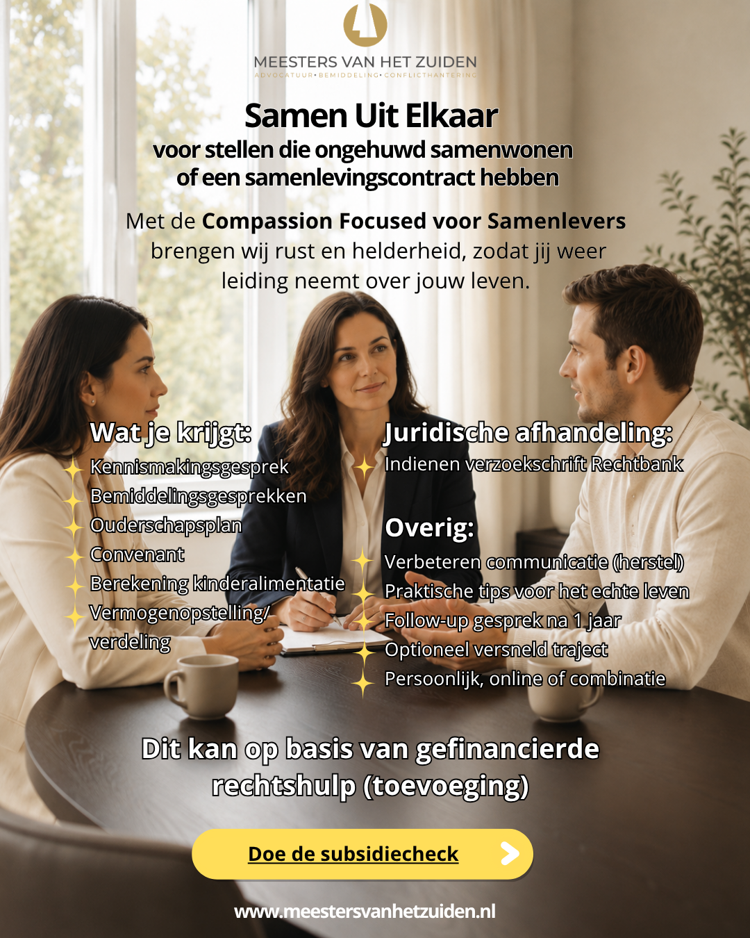 Uit elkaar als samenwoner?